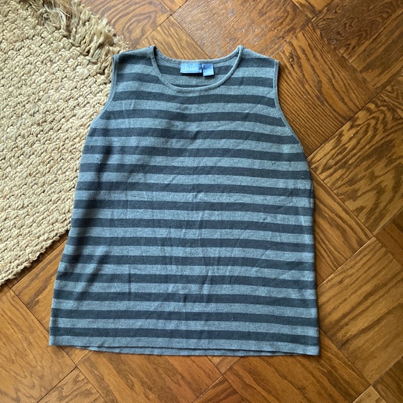 Liz & Me Sweaters - Striped sweater tank